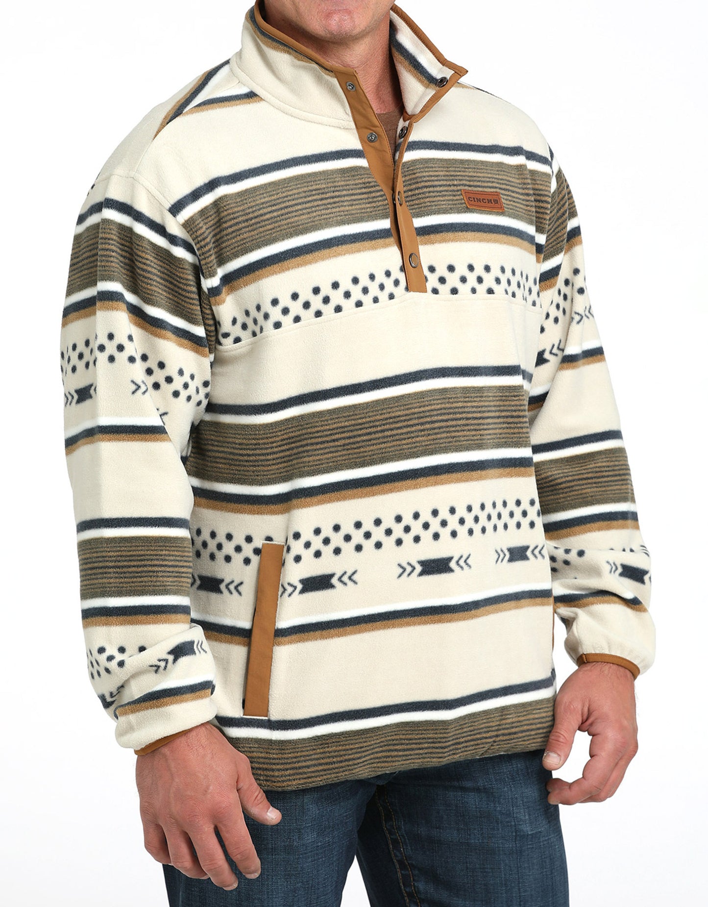 Cinch Men's Polar Fleece Pullover Sweater