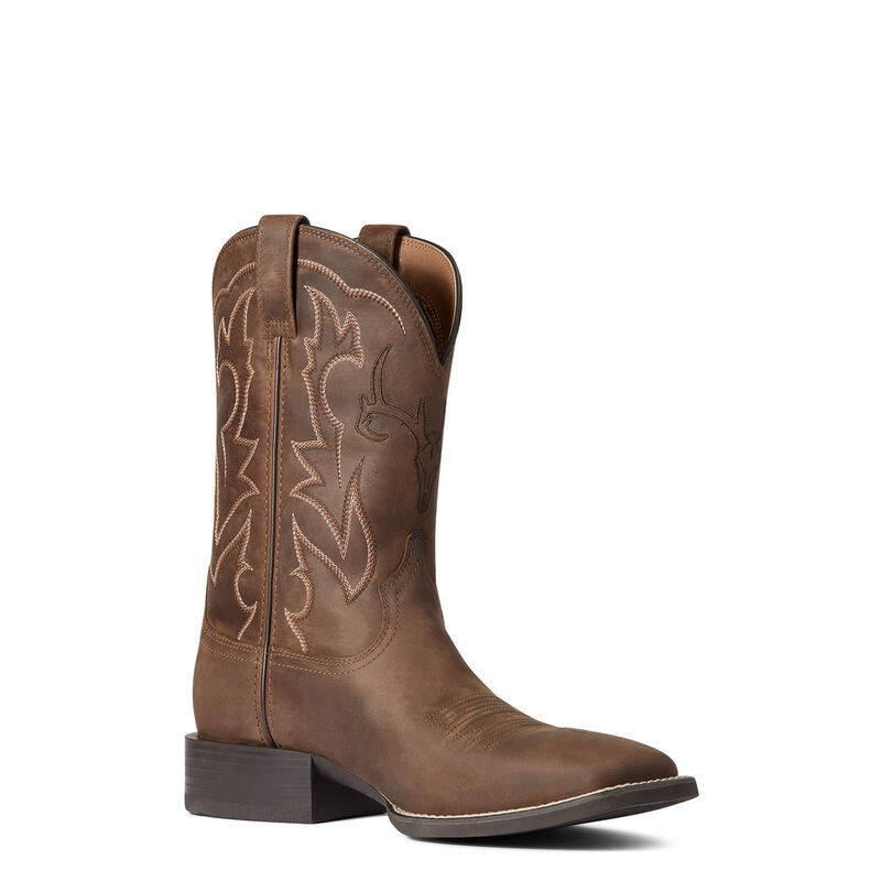nan Ariat Men's Sport Outdoor Buck Pull On Western Boot, nan: 8, nan: EE, nan: nan