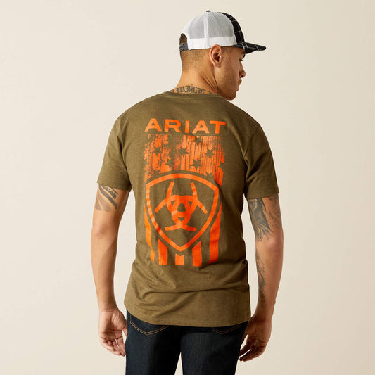 Ariat Mens Grain Flag T-Shirt