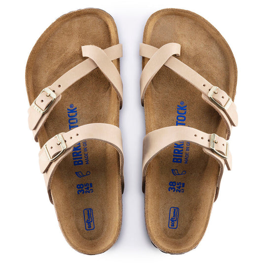nan Birkenstock Women's Mayari Soft Footbed Sandcastle Nubuck, nan: 38, nan: R, nan: nan