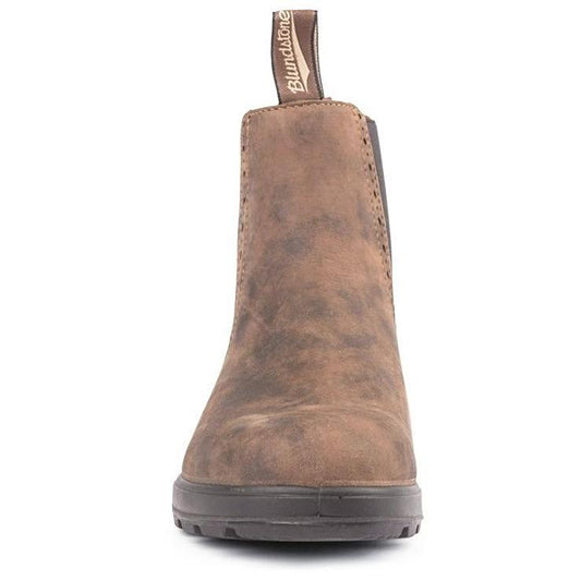 nan Blundstone Women's Rustic Classic Pull On Chelsea Boot Brown, nan: 3.5, nan: M, nan: nan