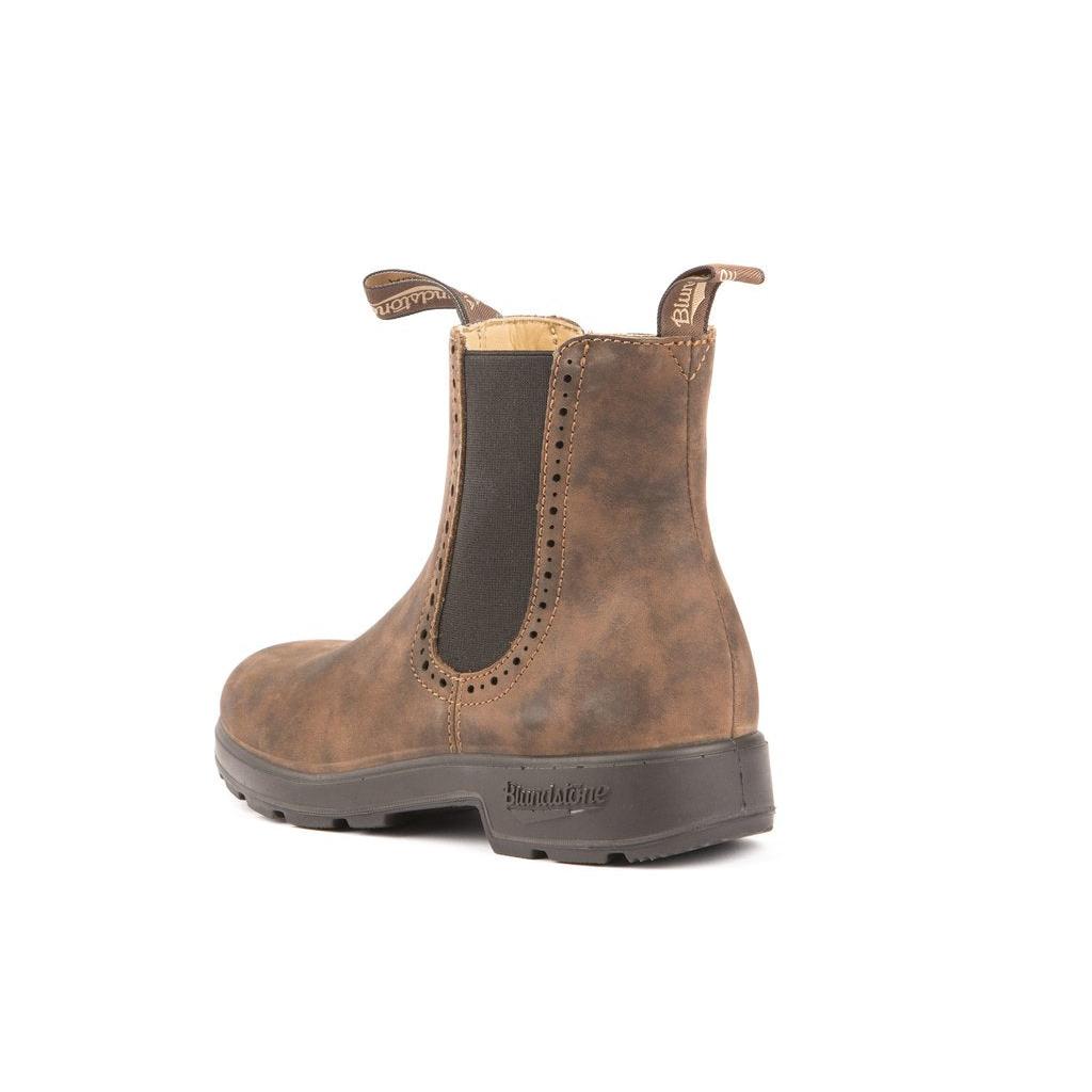 nan Blundstone Women's Rustic Classic Pull On Chelsea Boot Brown, nan: 4, nan: M, nan: nan