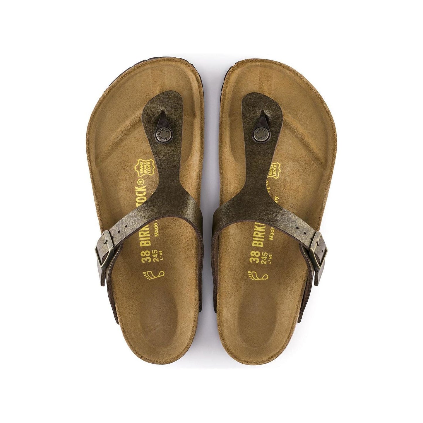 nan Birkenstock Wmns Gizeh Thong Birko-Flor Golden Brown, nan: 38, nan: nan, nan: nan