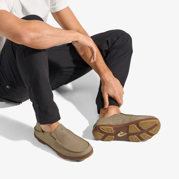 Olukai Men's Moloa Slip on Ray/toffee