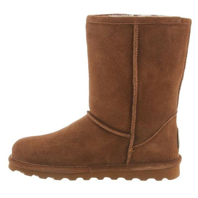 nan Bearpaw Women's Elle Short Suede Boot Hickory, nan: 7, nan: M, nan: nan