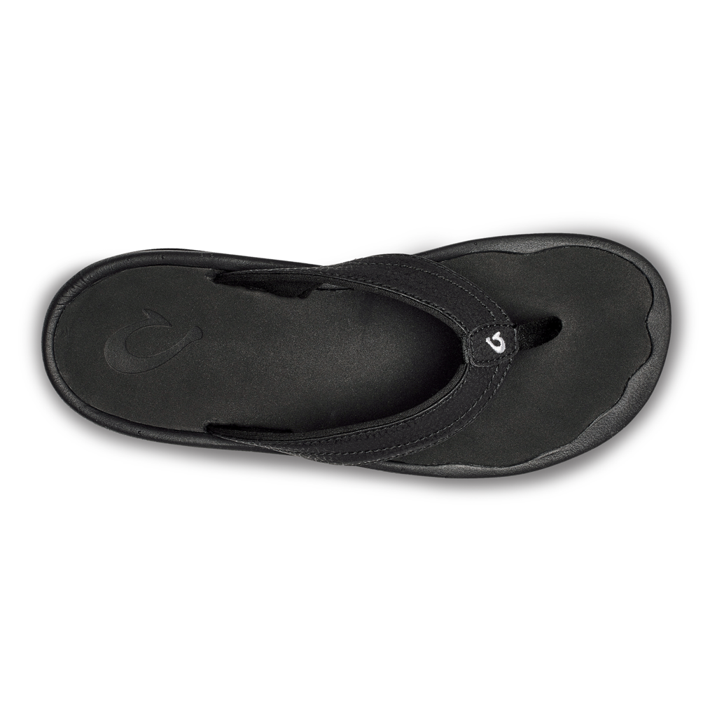 Olukai Olukai Wmns Ohana Everyday Classic Leather Waterproof Sandal Black, Size: 6, Width: M, nan: nan