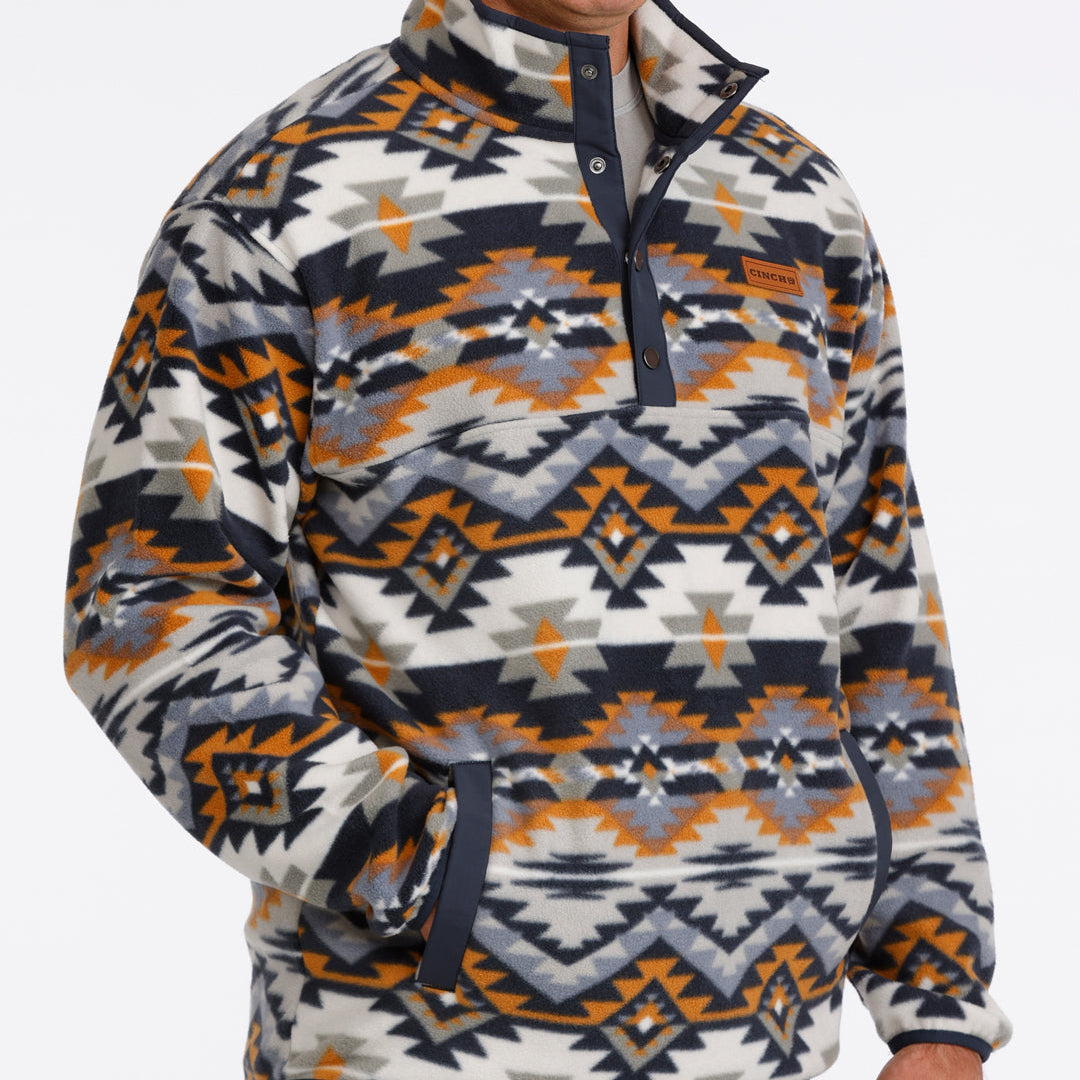 Cinch Men's Southwest Polar Fleece Pullover - Multi (MWK1514030) - view 3