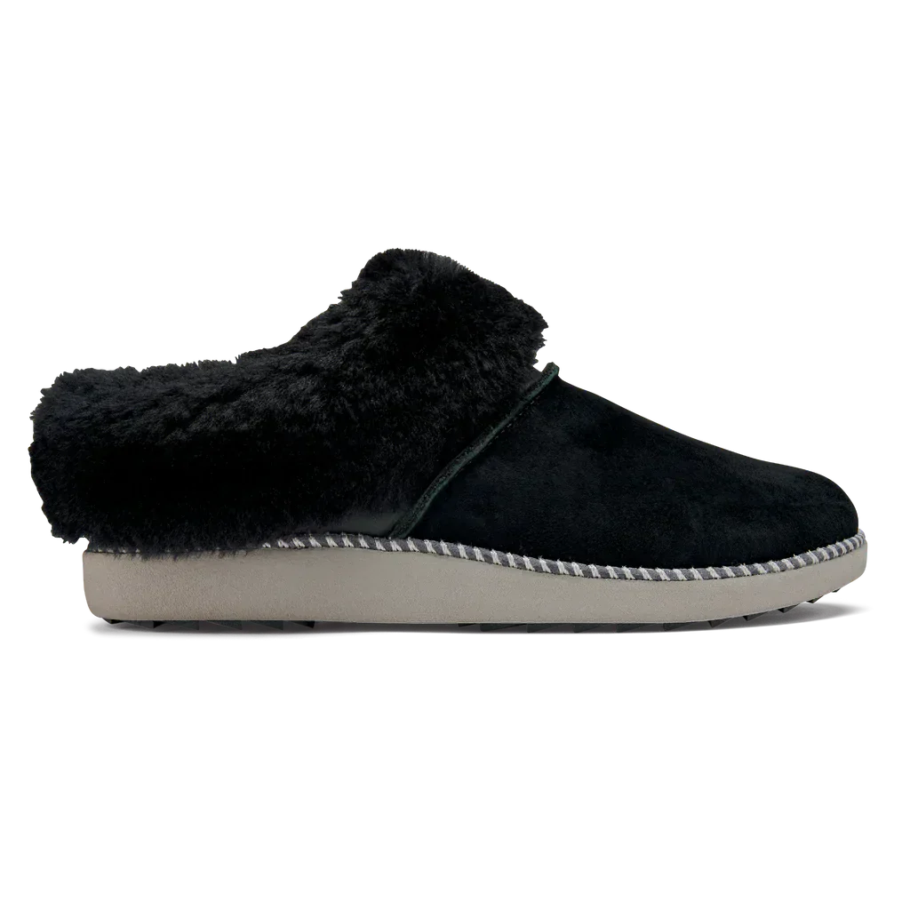 nan Olukai Women's Ku'I Slipper Black, nan: 7, nan: B, nan: nan