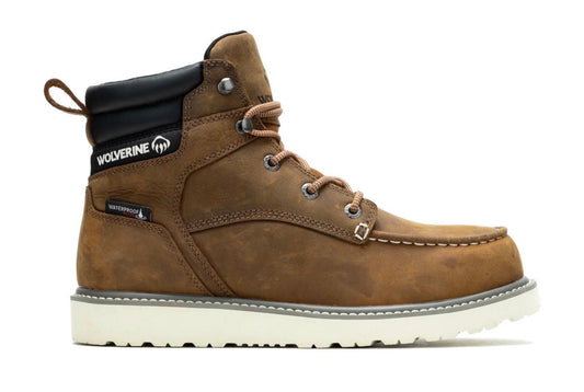 Wolverine Men's Trade Wedge Steel Toe Waterproof Lace Up Work Boot (W231103)