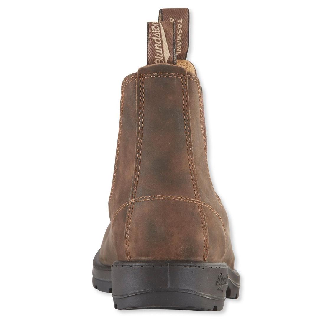 nan Blundstone Rustic Pull On Chelsea Boot Brown Oiled Leather, nan: 5, nan: M, nan: nan