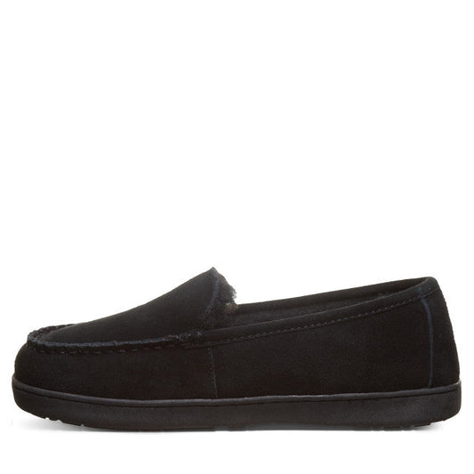 nan Bearpaw Men's Brian Sheepskin Slipper Black, nan: 9, nan: nan, nan: nan