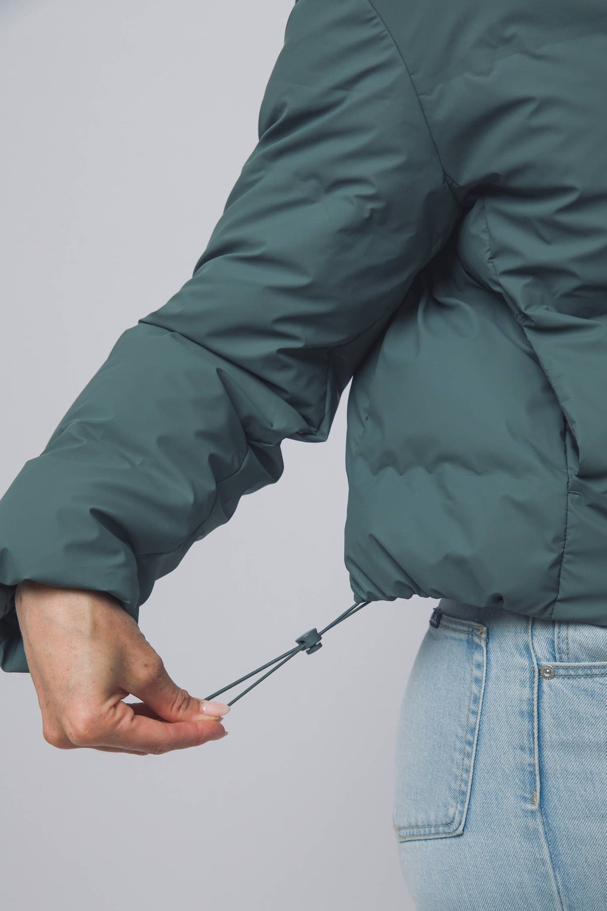 Peace Love Line Women's Zip-Front Puffer Jacket (PM6105) – Espresso