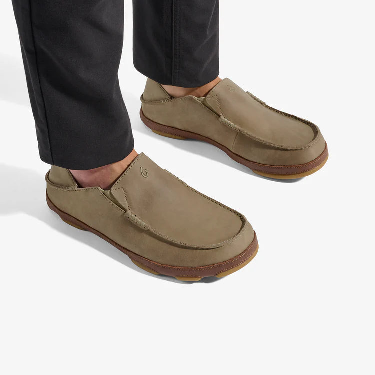 Olukai Men's Moloa Slip on Ray/toffee