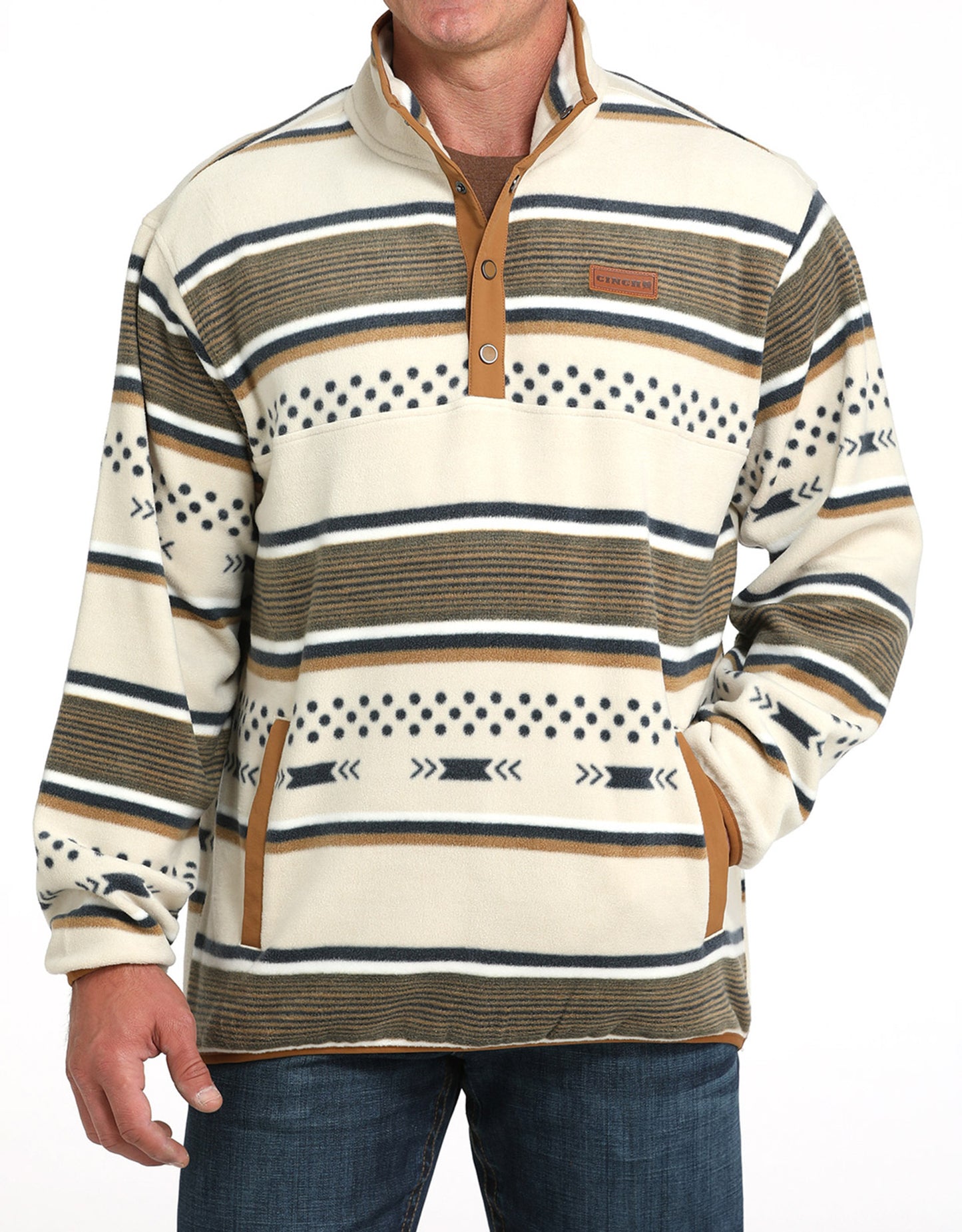 Cinch Men's Polar Fleece Pullover Sweater