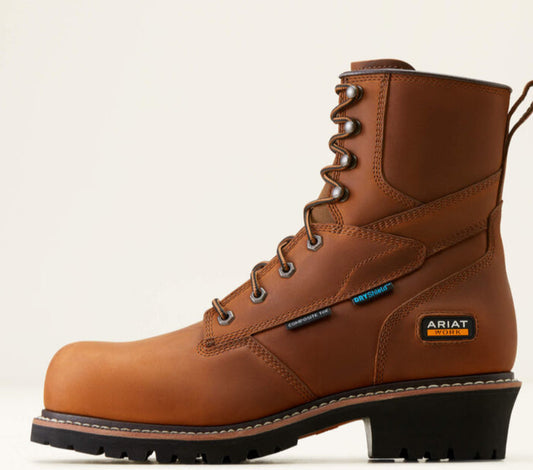 Ariat Men's 8 Inch Logger ShockShield Composite Toe Work Boot