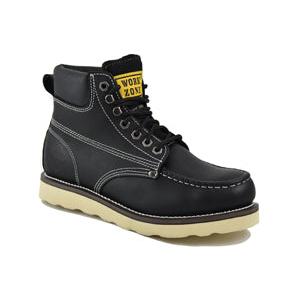 Work Zone Mens 6" Crepe Sole Soft Toe Work Boot