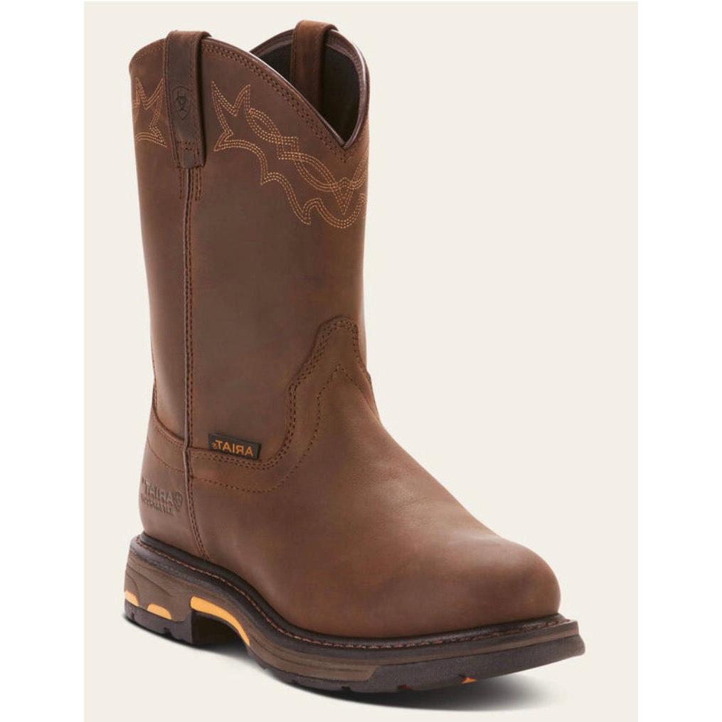 Ariat Men's WorkHog Pull-On Soft Toe Work Boot