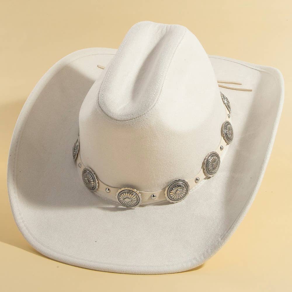 Anarchy Street Round Concho Disc Belt Western Cowboy Hat – Lbr