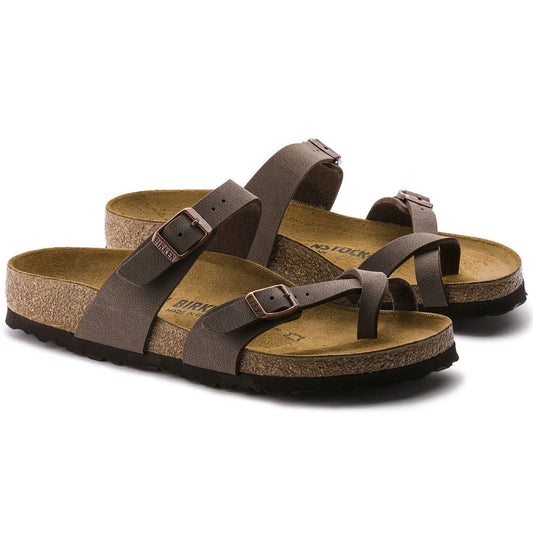 nan Birkenstock Wmns Mayari Vegan Birko-Flor Sandal Mocha, nan: 36, nan: R, nan: nan