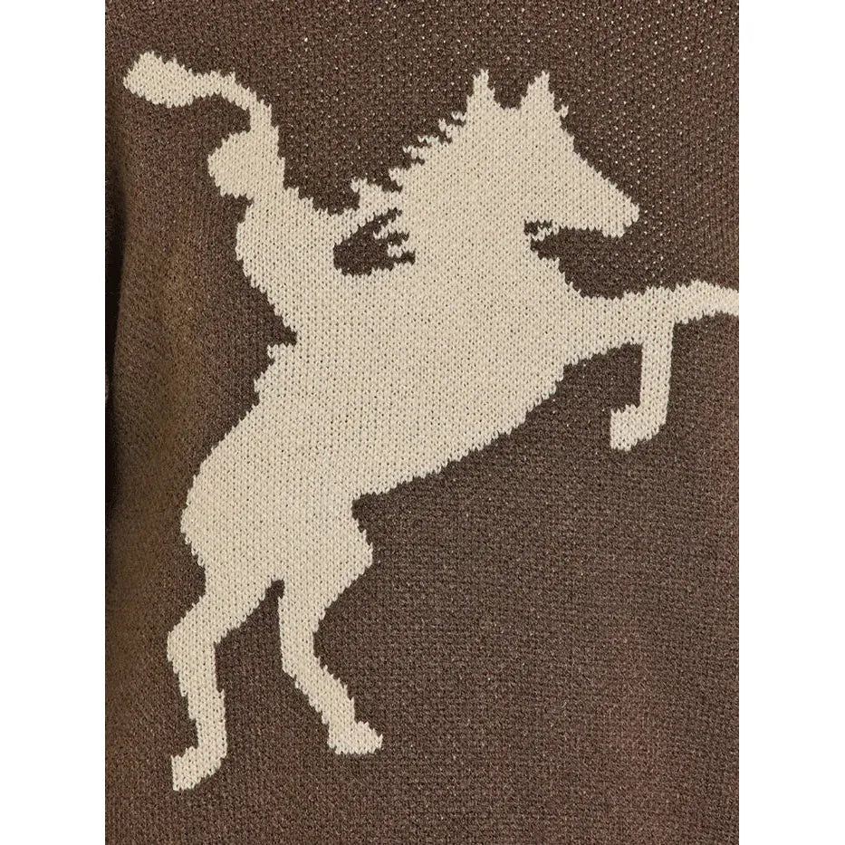 Panhandle Women's Lightweight Bantam Sweater with Blanket Stitch