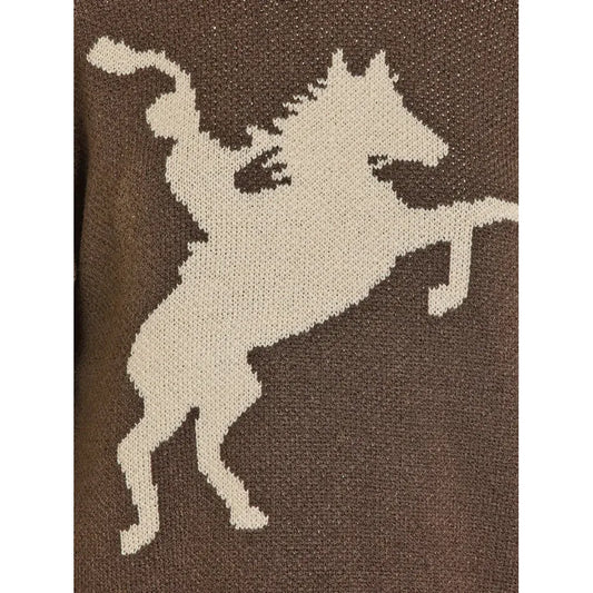 Panhandle Women's Lightweight Bantam Sweater with Blanket Stitch