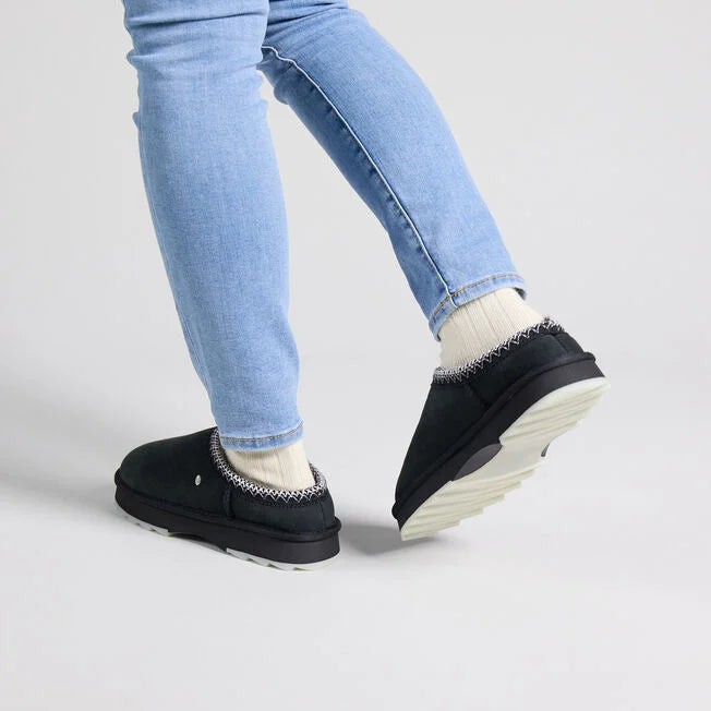 Emu Australia Women's Sharky Scuff Sheepskin Slipper Black