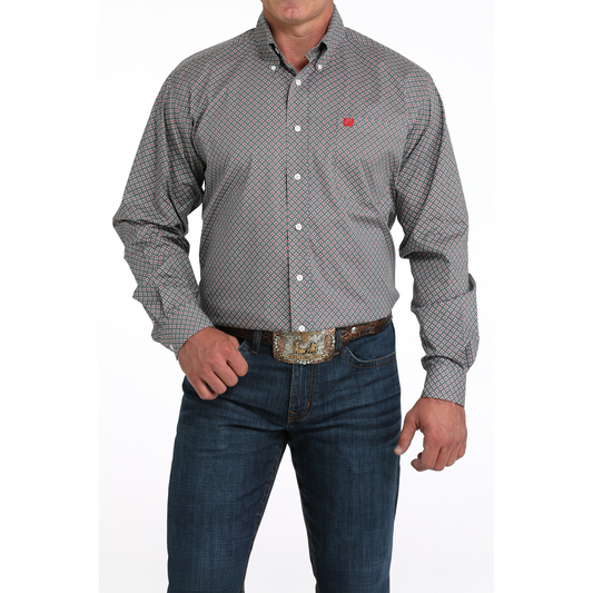 Cinch Men's Long Sleeve Button Down Top