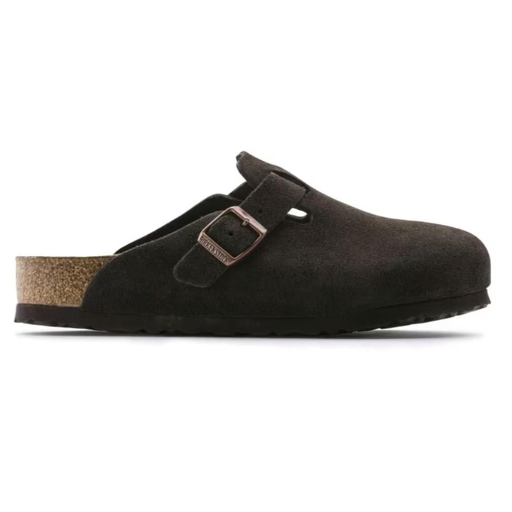 nan Birkenstock Boston Soft Footbed Unisex Clog Mocha Suede Leather, nan: 36, nan: R, nan: nan