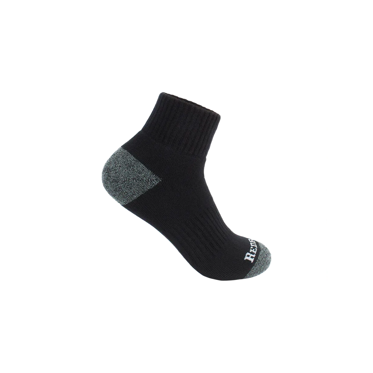 Redback Redback Men's Bamboo Quarter Sock Black, COLOR: CHARCOAL GREY, nan: nan, nan: nan