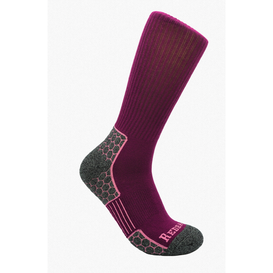 nan Redback Women's Hex Elite Crew Sock, nan: Pink, nan: nan, nan: nan