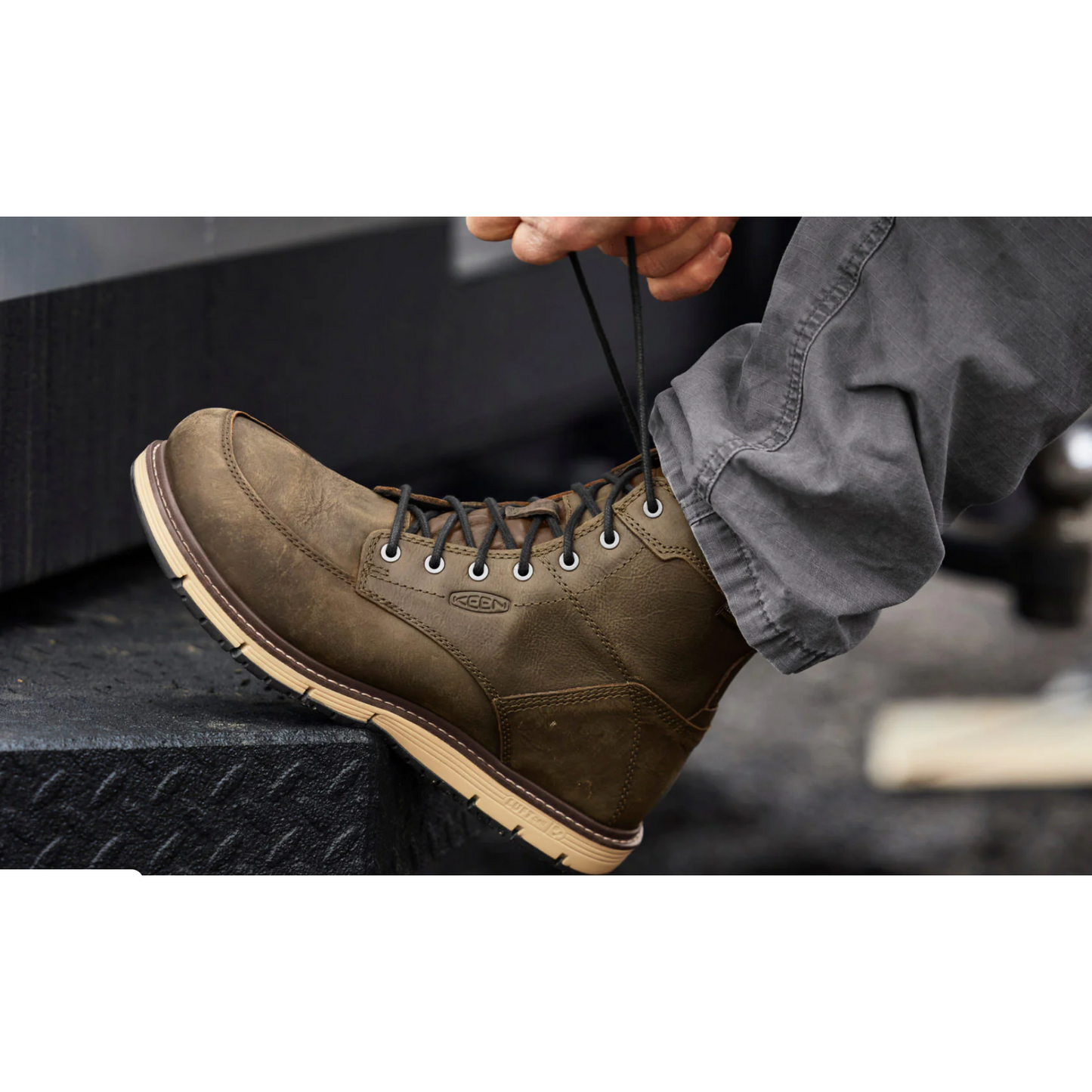 nan Keen Men's San Jose Wedge 6 Inch Soft Toe WP Work Boot, nan: 7.5, nan: EE, nan: nan