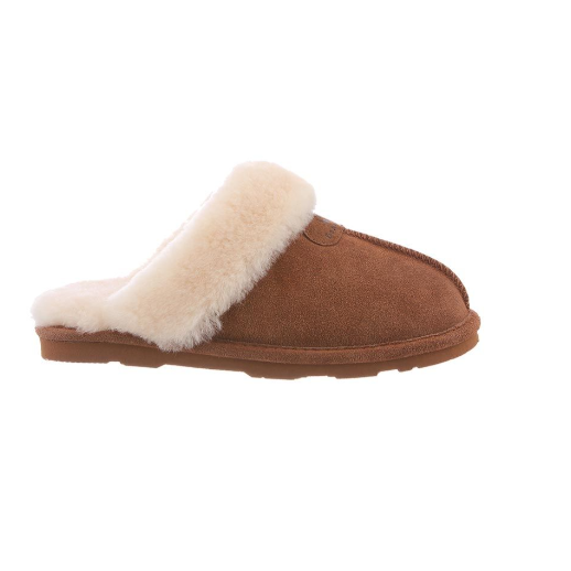 nan Bearpaw Women's Loki Side Suede Slipper Hickory, nan: 7, nan: nan, nan: nan