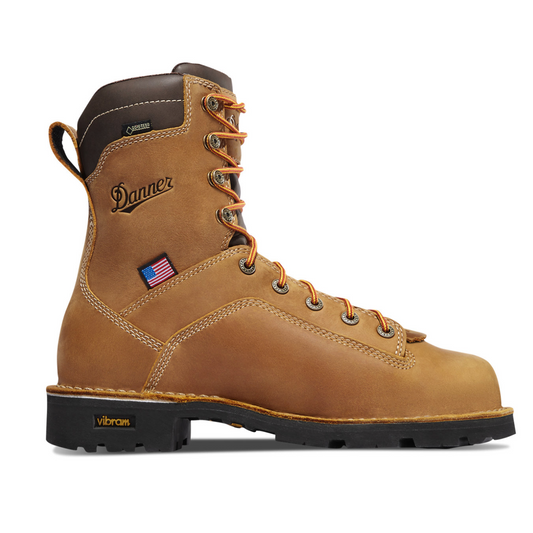 nan Danner Quarry Men's 8 Inch Usa Made Soft Toe Work Boot, nan: 7, nan: EE, nan: nan