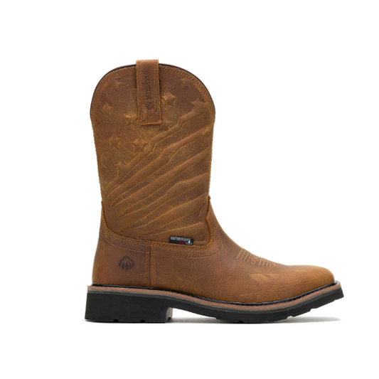 nan Wolverine Men's Pull on Rancher Steel Toe Americana, nan: 6.5, nan: M, nan: nan