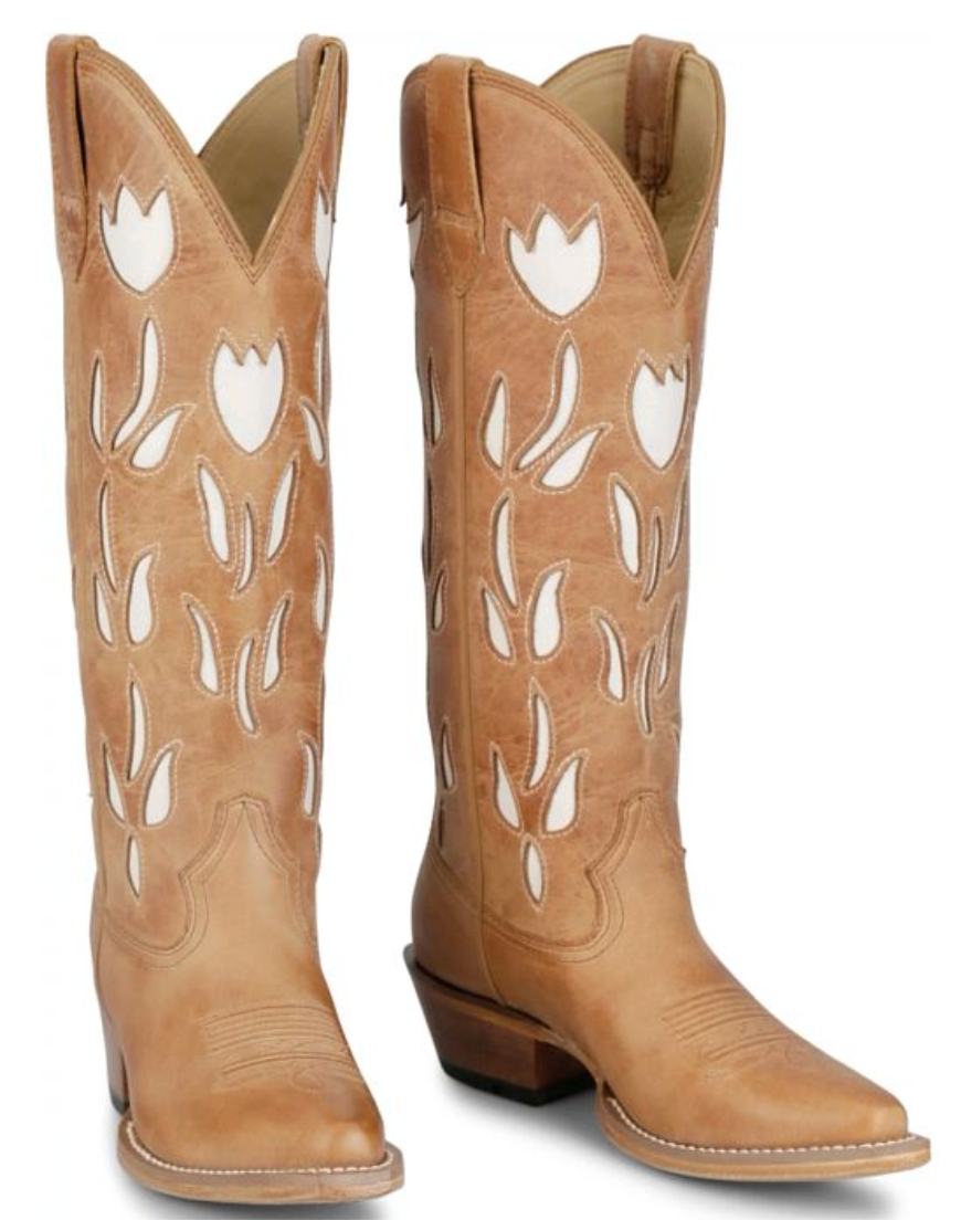 Justin Women’s May 15 Inch Leather Sole Snip Toe Western Boot