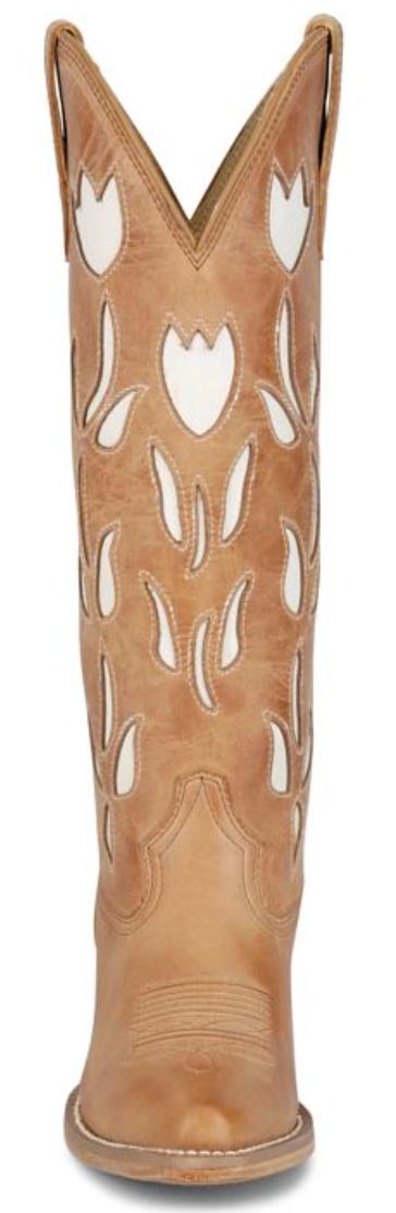 Justin Women’s May 15 Inch Leather Sole Snip Toe Western Boot