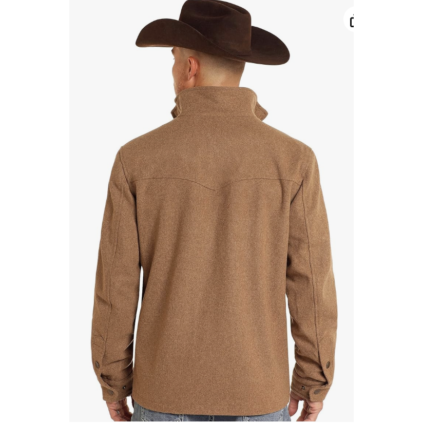 Panhandle Powder River Men's Lincoln Camel Wool Coat