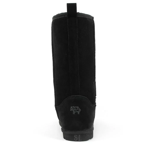Superlamb Women's Argali 11" Classic Tall Sheepskin Boot (ARGALI11-BLACK)