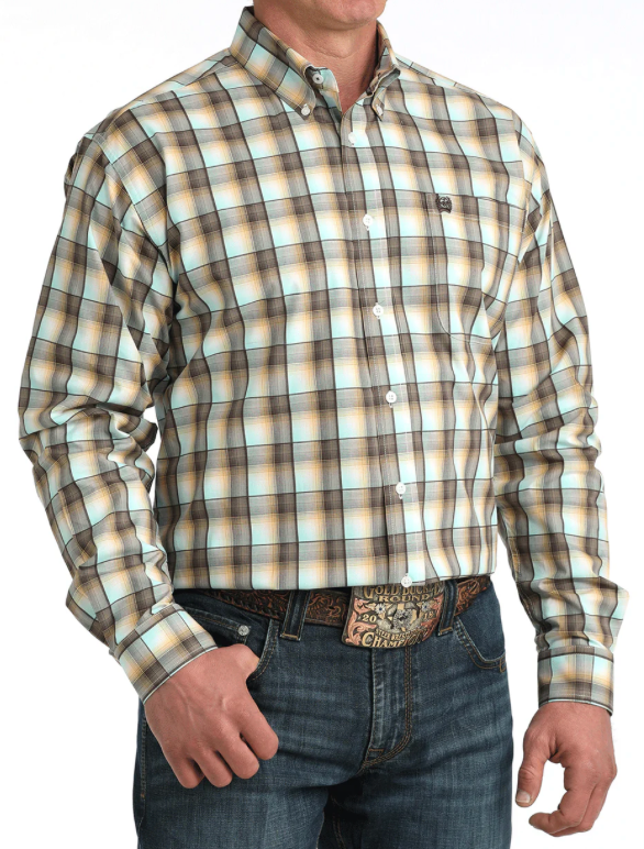 Cinch Men's Long Sleeve Button Down Top