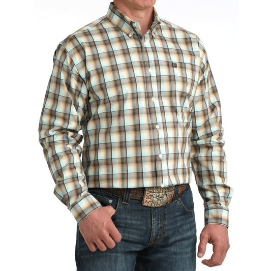 Cinch Men's Long Sleeve Button Down Top