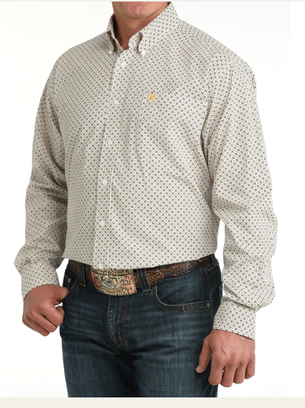 Cinch Men's Long Sleeve Button Down Top