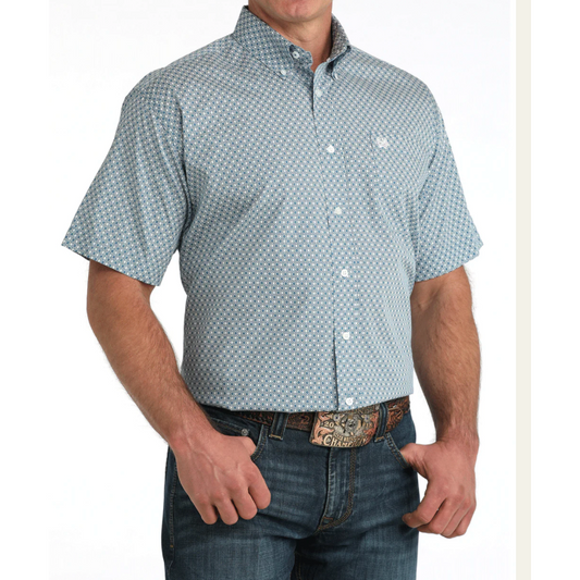 Cinch Men's Short Sleeve Button Down Western Shirt