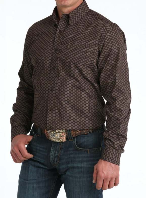 Cinch Men's Long Sleeve Button Down Western Shirt
