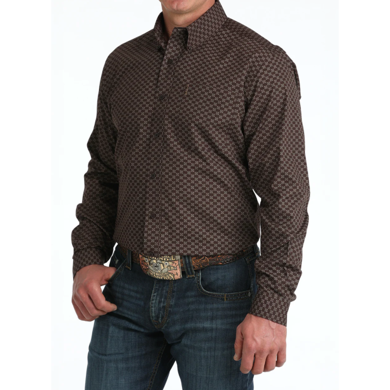 Cinch Men's Long Sleeve Button Down Western Shirt