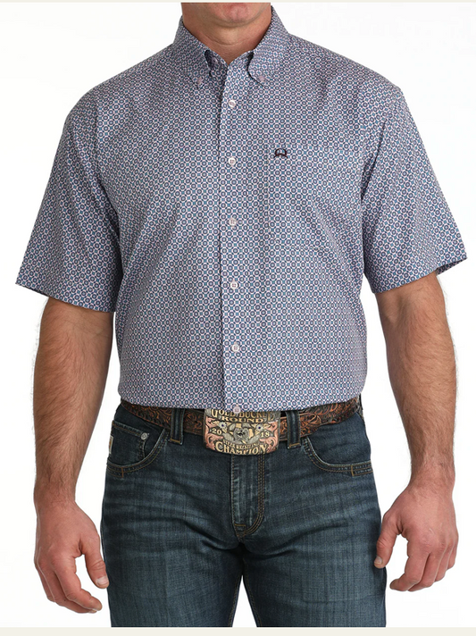 Cinch Men's Arenaflex Short Sleeve Button Down Western Shirt
