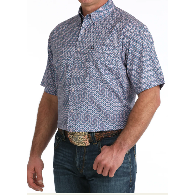 Cinch Men's Arenaflex Short Sleeve Button Down Western Shirt