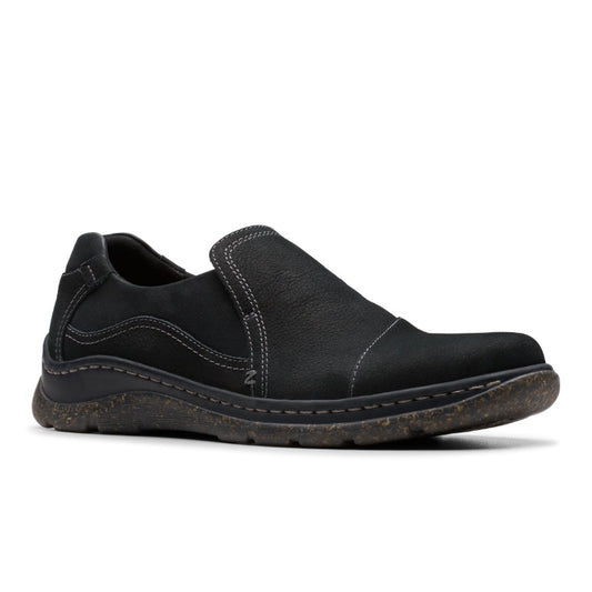 Clarks Women's Orlene Slip Casual Shoe - Black Leather (26182990) - view 2