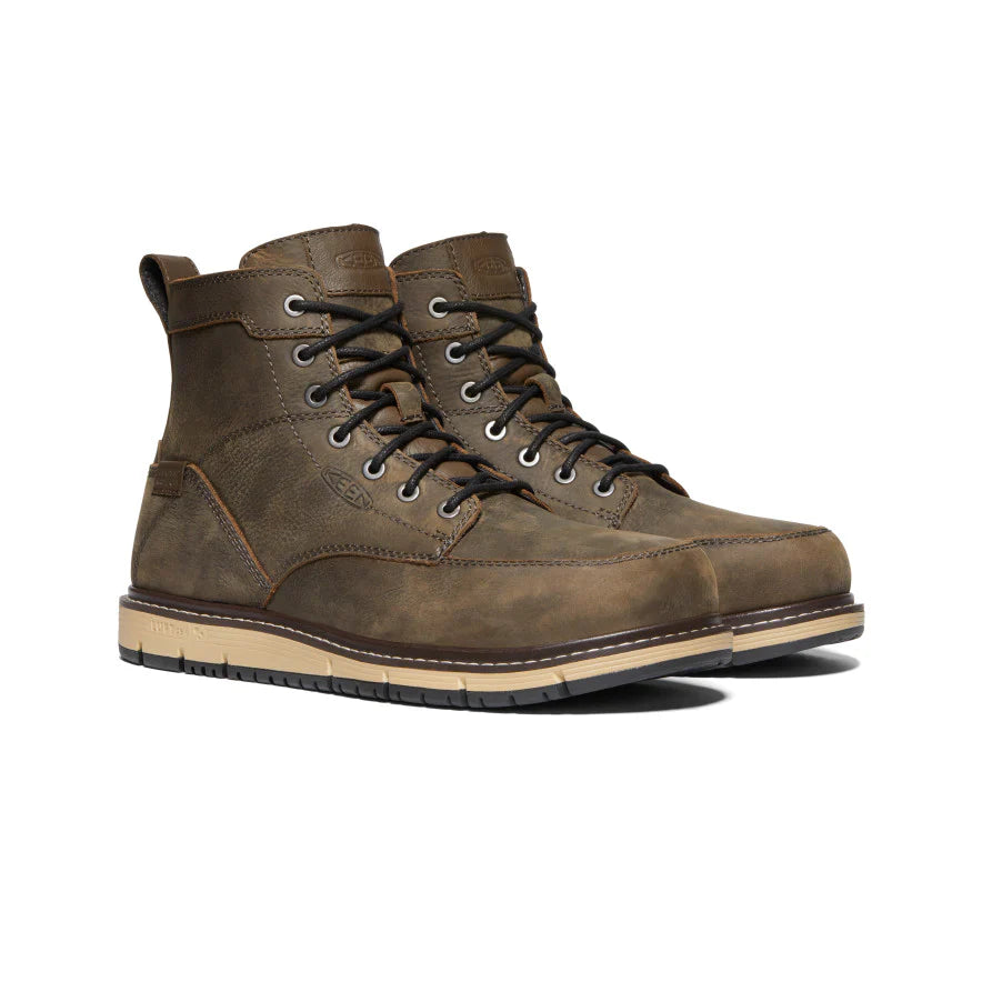 nan Keen Men's San Jose Wedge 6 Inch Aluminum Safety Toe Work Boot, nan: 7.5, nan: D, nan: nan