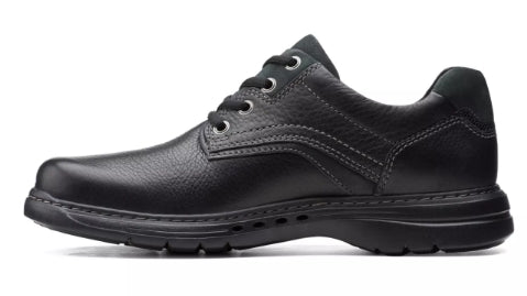 Clarks Mens Unbrawley Pace Casual Dress Shoe Black Leather