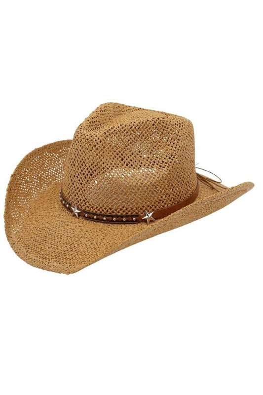 Midnight Rodeo Taupe Straw Cowgirl Hat